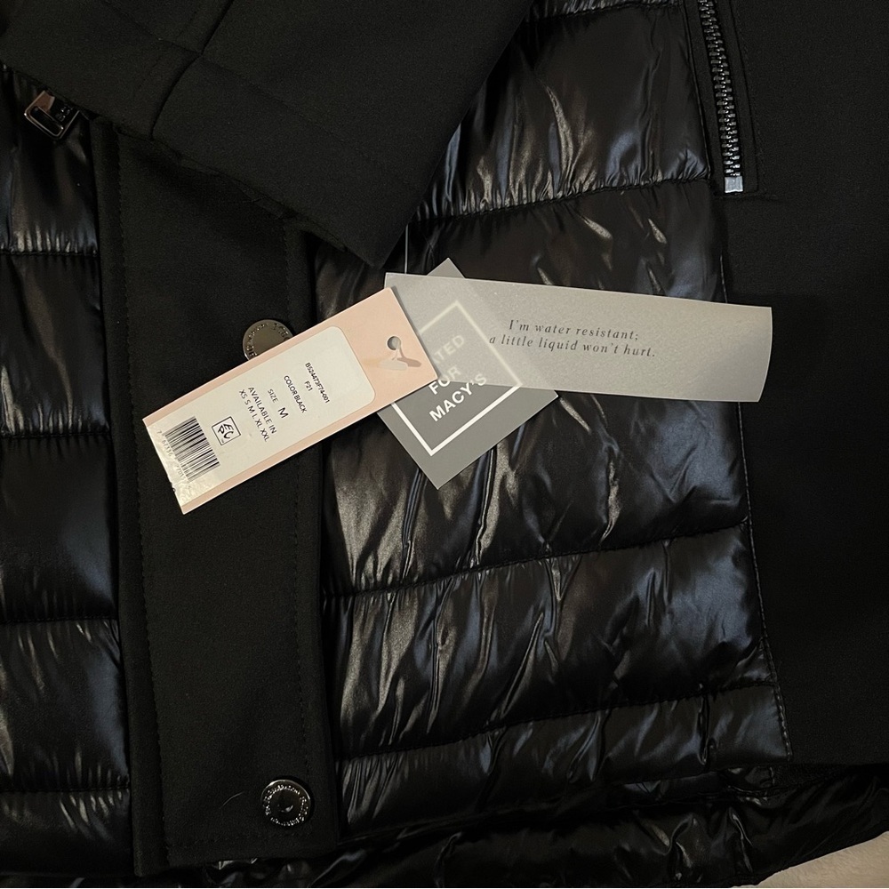 Missy Mixed Media Black Puffer Jacket by BCBCGeneration - Picture 10 of 12